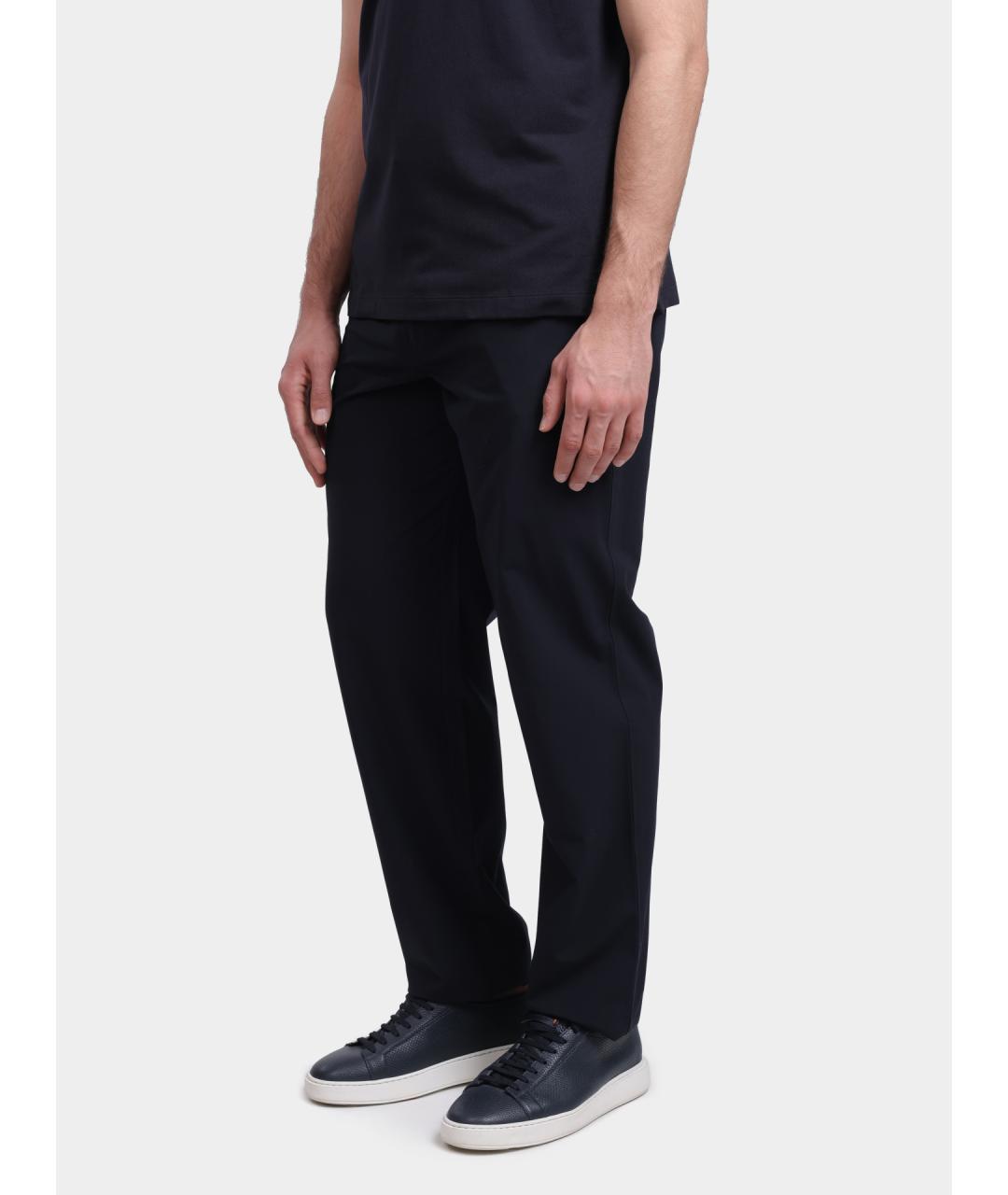 ARMANI EXCHANGE Темно-синие повседневные брюки, фото 3