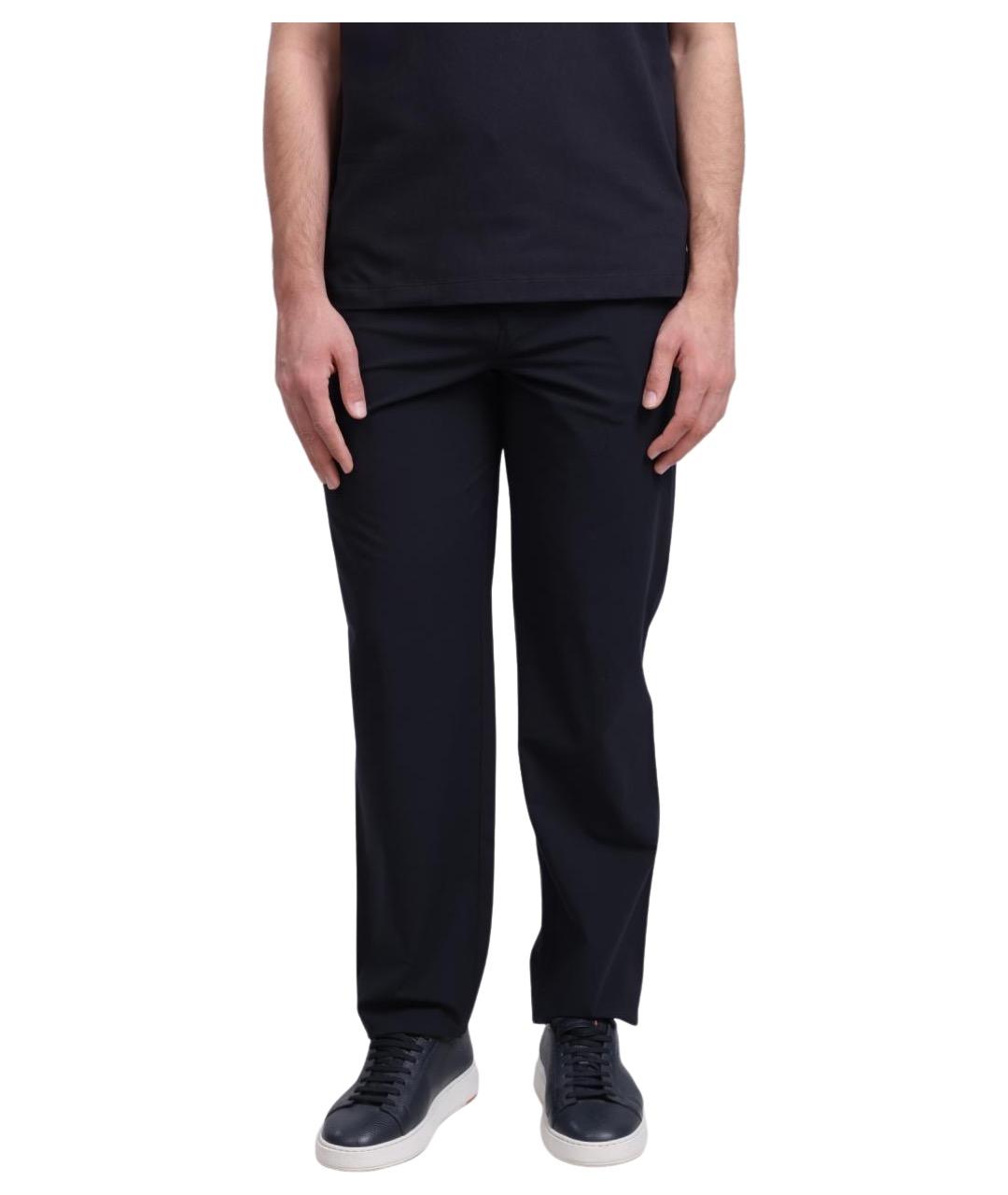 ARMANI EXCHANGE Темно-синие повседневные брюки, фото 1
