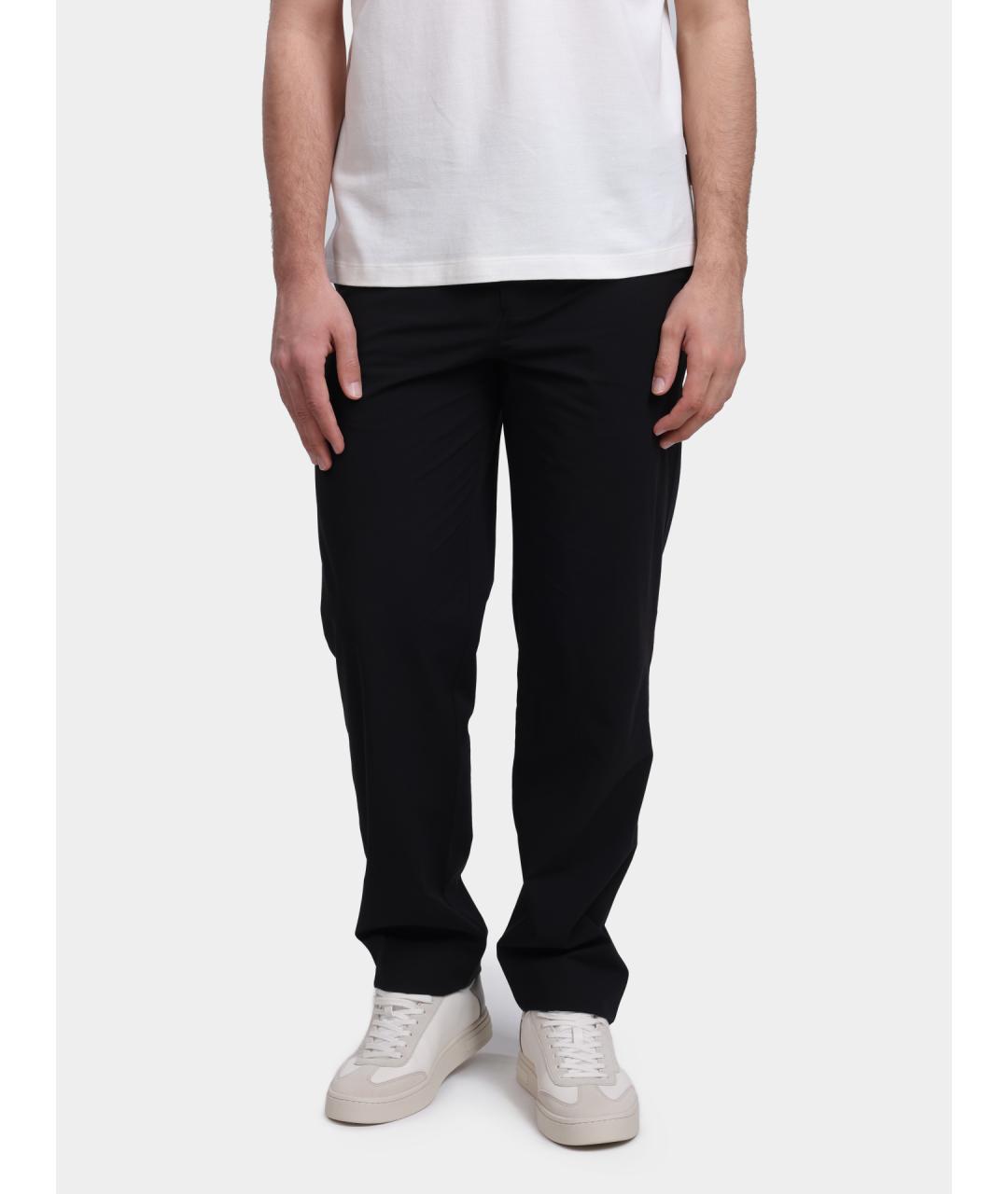 ARMANI EXCHANGE Черные полиэстеровые повседневные брюки, фото 6