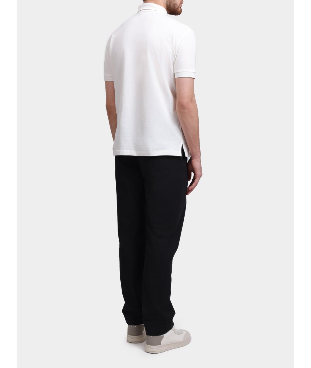 ARMANI EXCHANGE Черные полиэстеровые повседневные брюки, фото 5