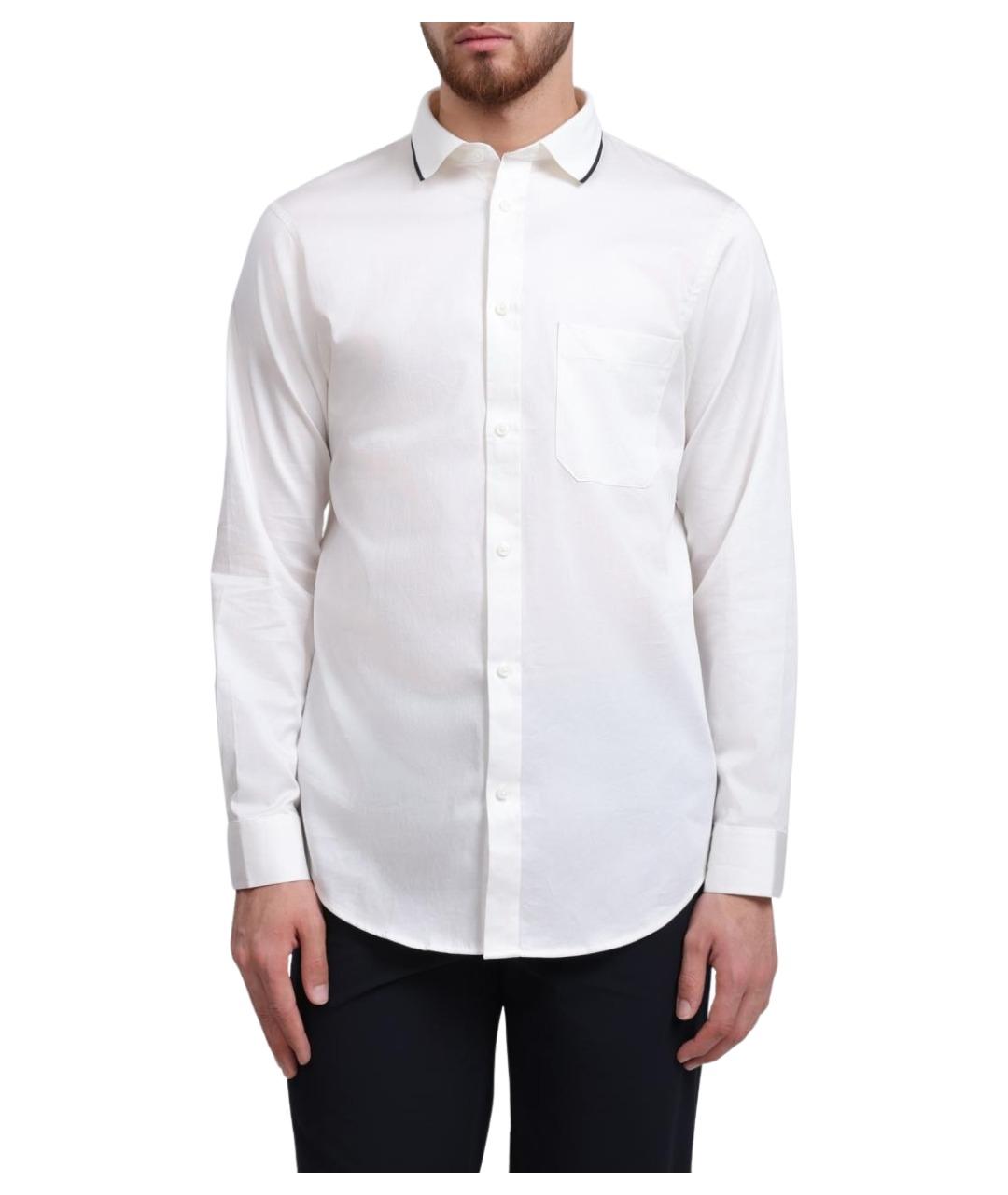 ARMANI EXCHANGE Белая хлопковая кэжуал рубашка, фото 1