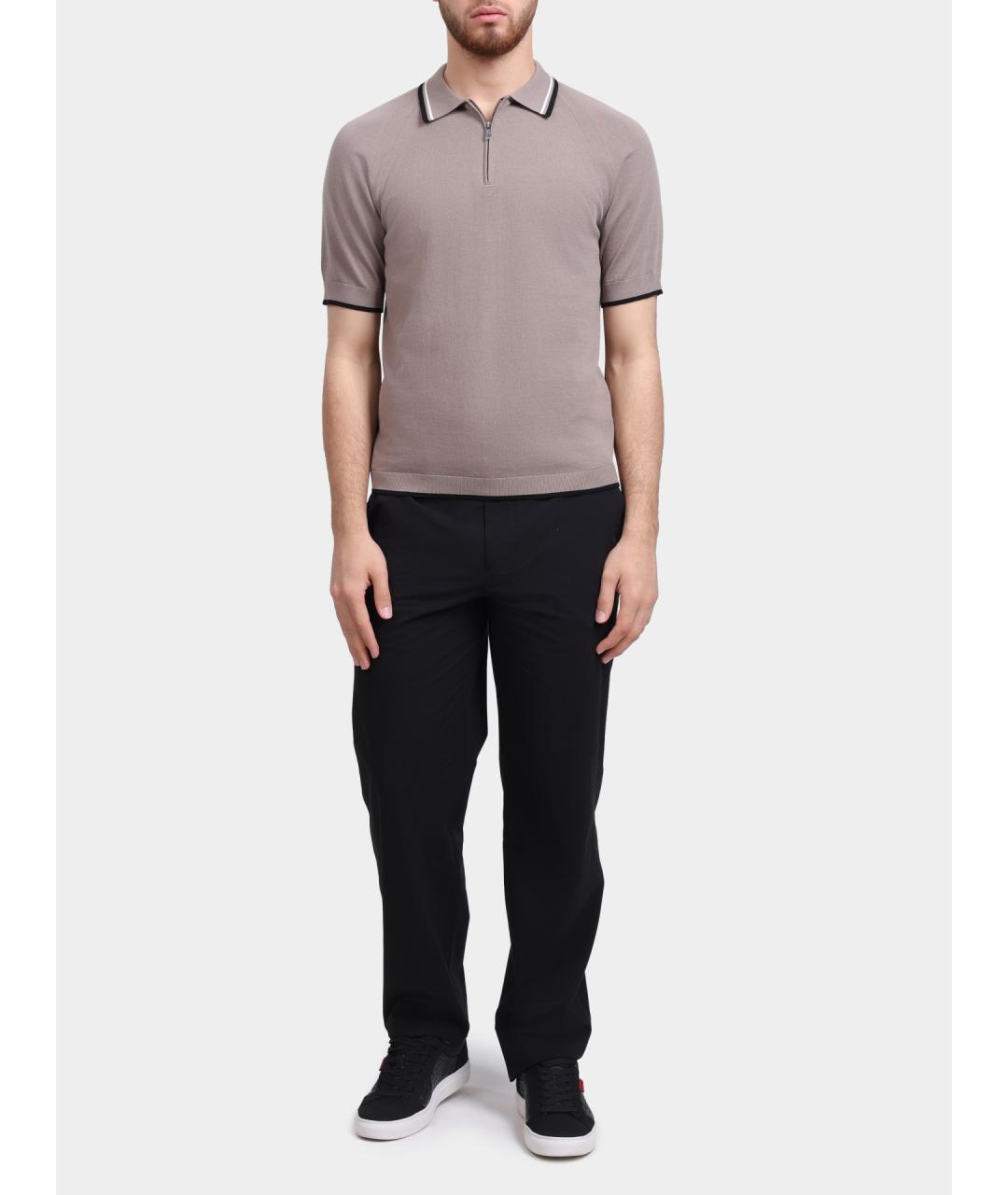 ARMANI EXCHANGE Бежевое поло с коротким рукавом, фото 3
