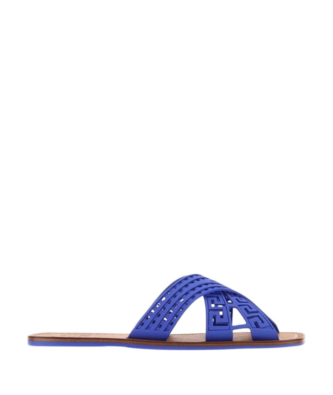 VERSACE Синие сандалии, фото 1