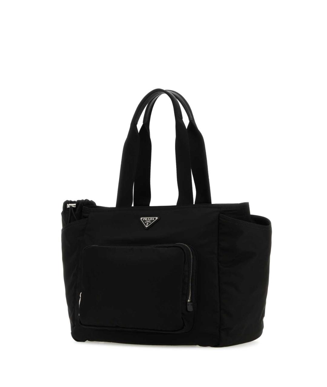 PRADA Черная тканевая сумка тоут, фото 2