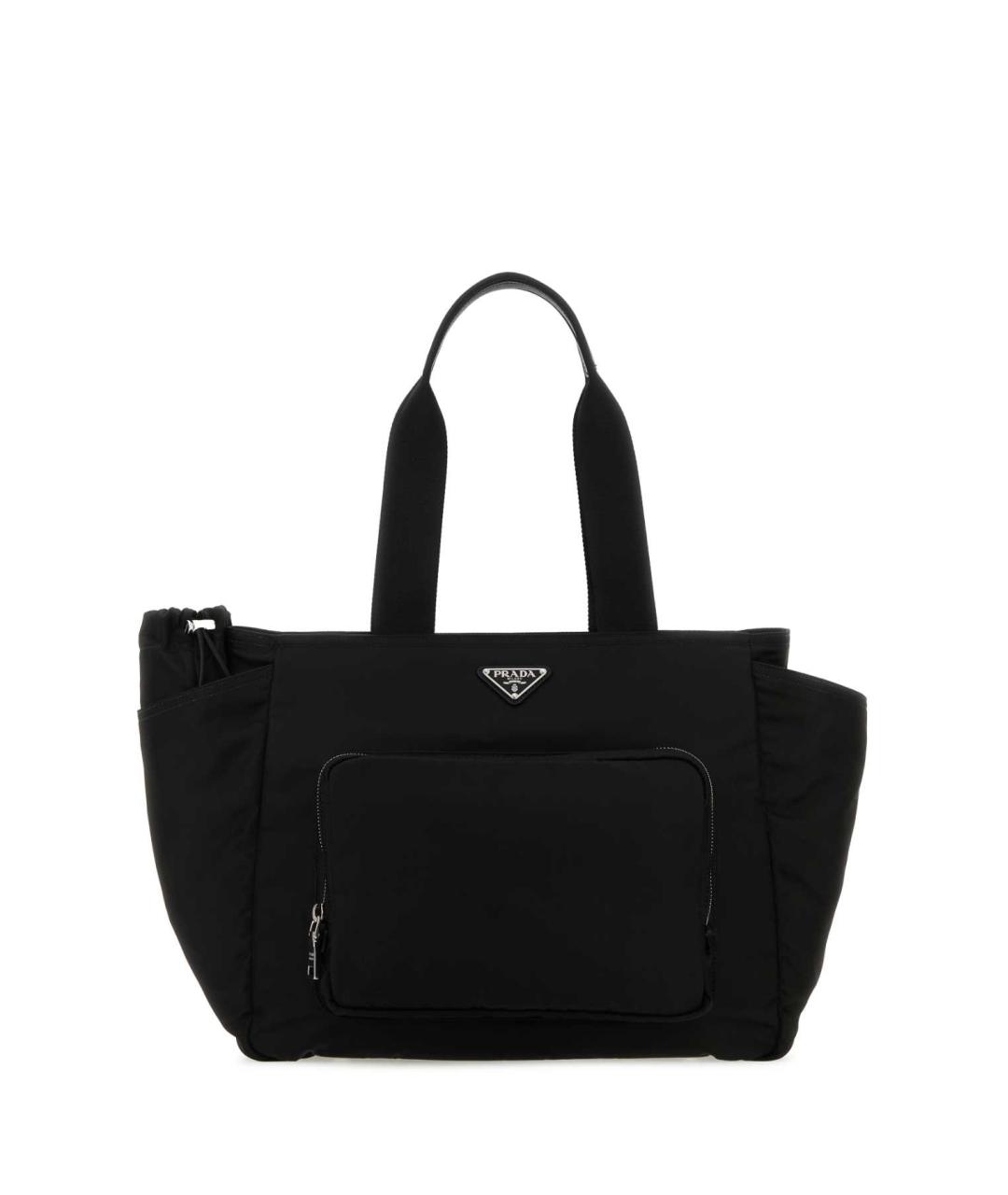 PRADA Черная тканевая сумка тоут, фото 1