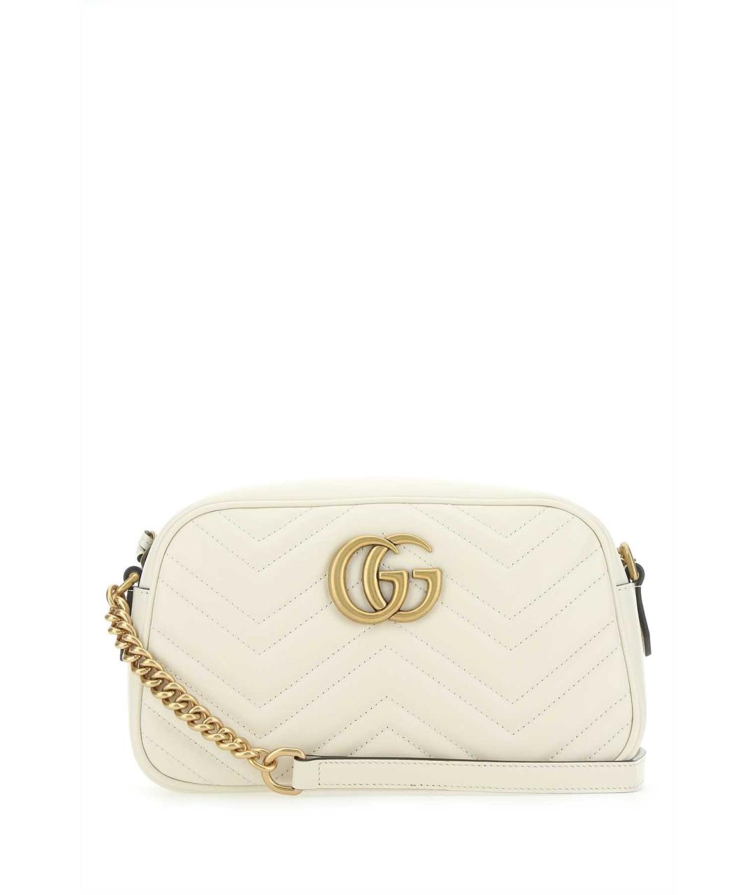 GUCCI Белая кожаная сумка через плечо, фото 1