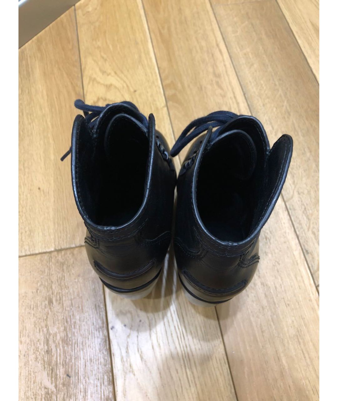 KENZO Черные кожаные ботинки, фото 3