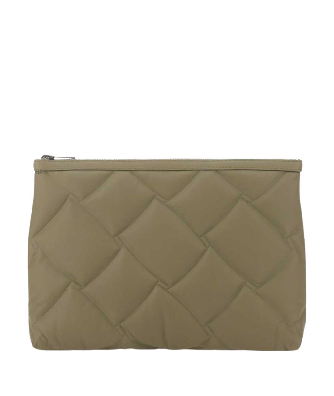 BOTTEGA VENETA Зеленая барсетка, фото 3