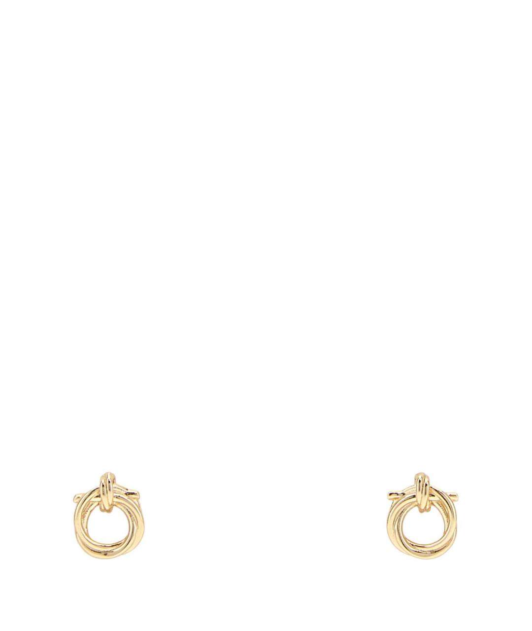 FERRAGAMO Золотые латунные серьги, фото 1