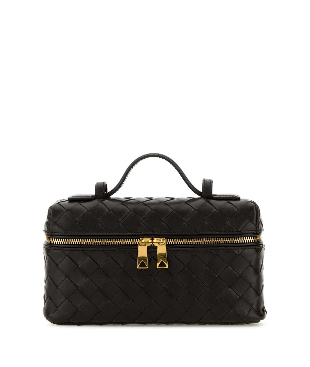 BOTTEGA VENETA Коричневая кожаная сумка с короткими ручками, фото 1
