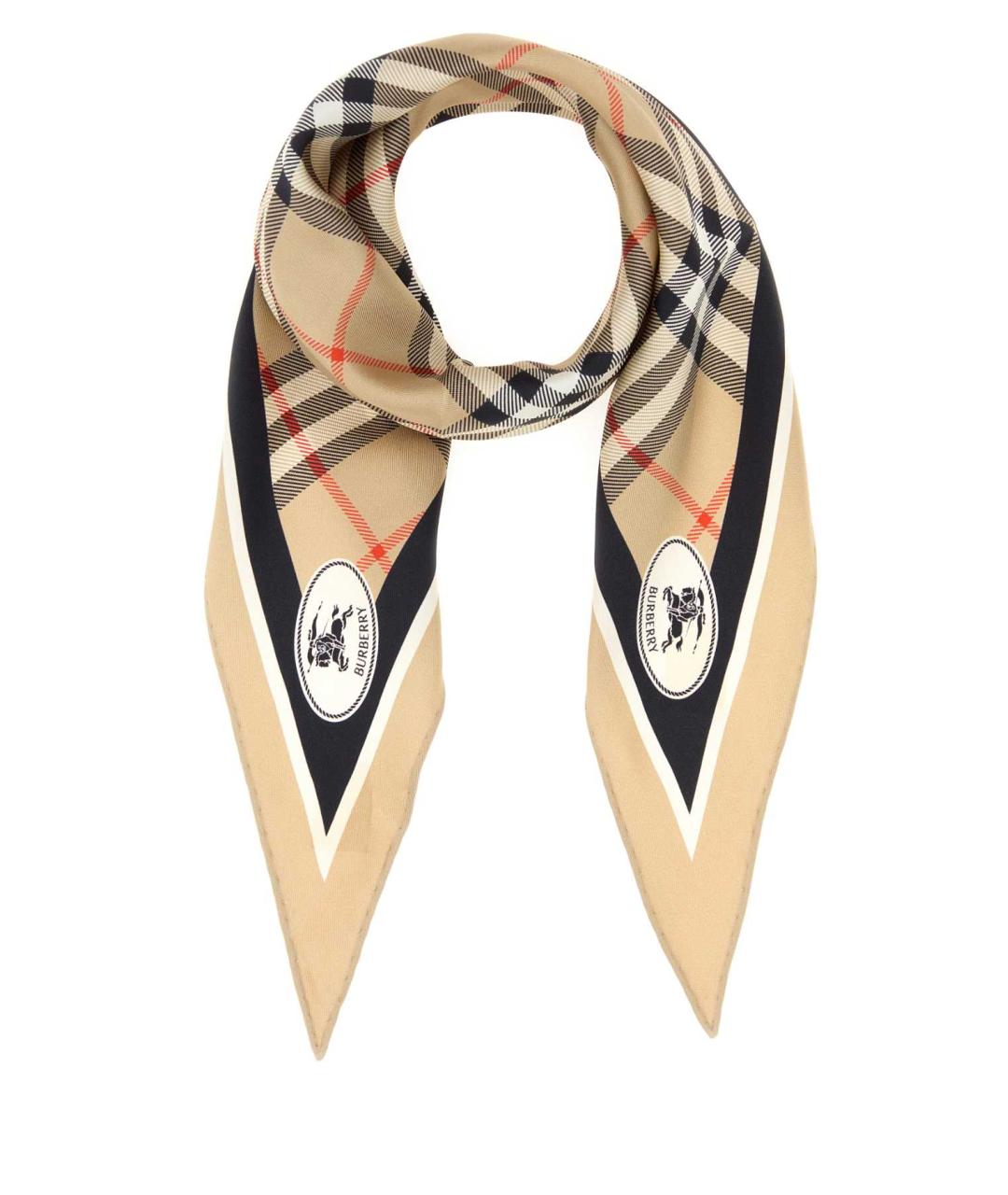 BURBERRY Мульти шелковый шарф, фото 3