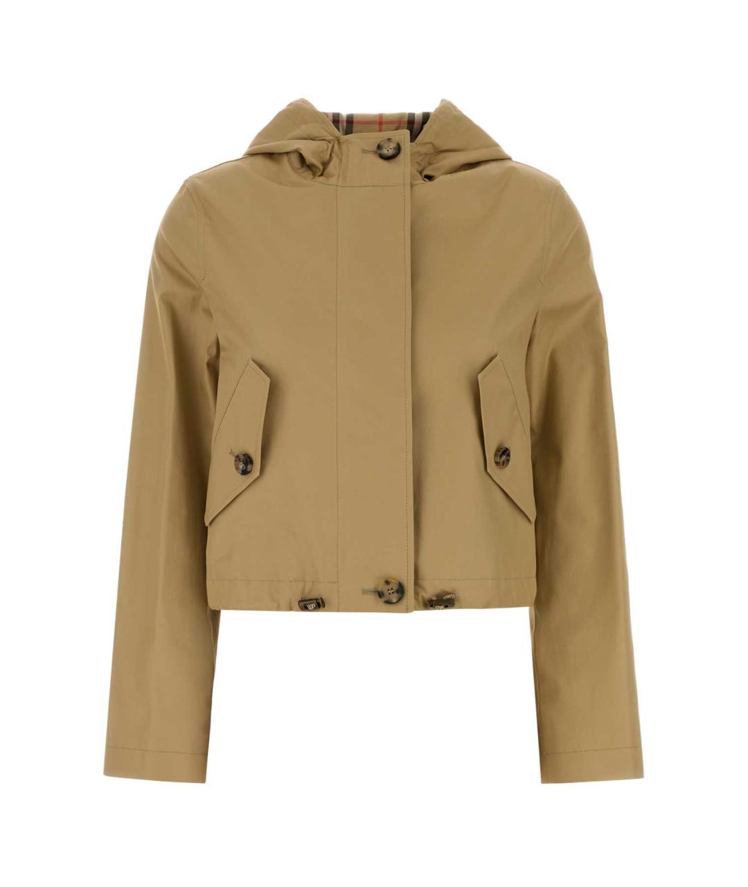 BURBERRY Бежевая хлопковая куртка, фото 1