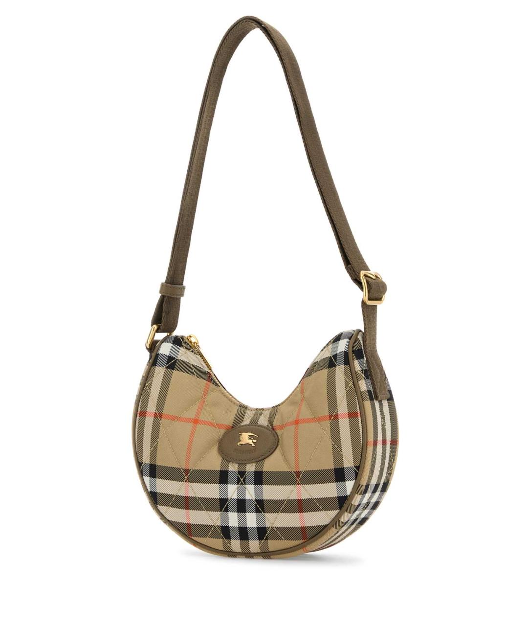 BURBERRY Бежевая синтетическая сумка через плечо, фото 2