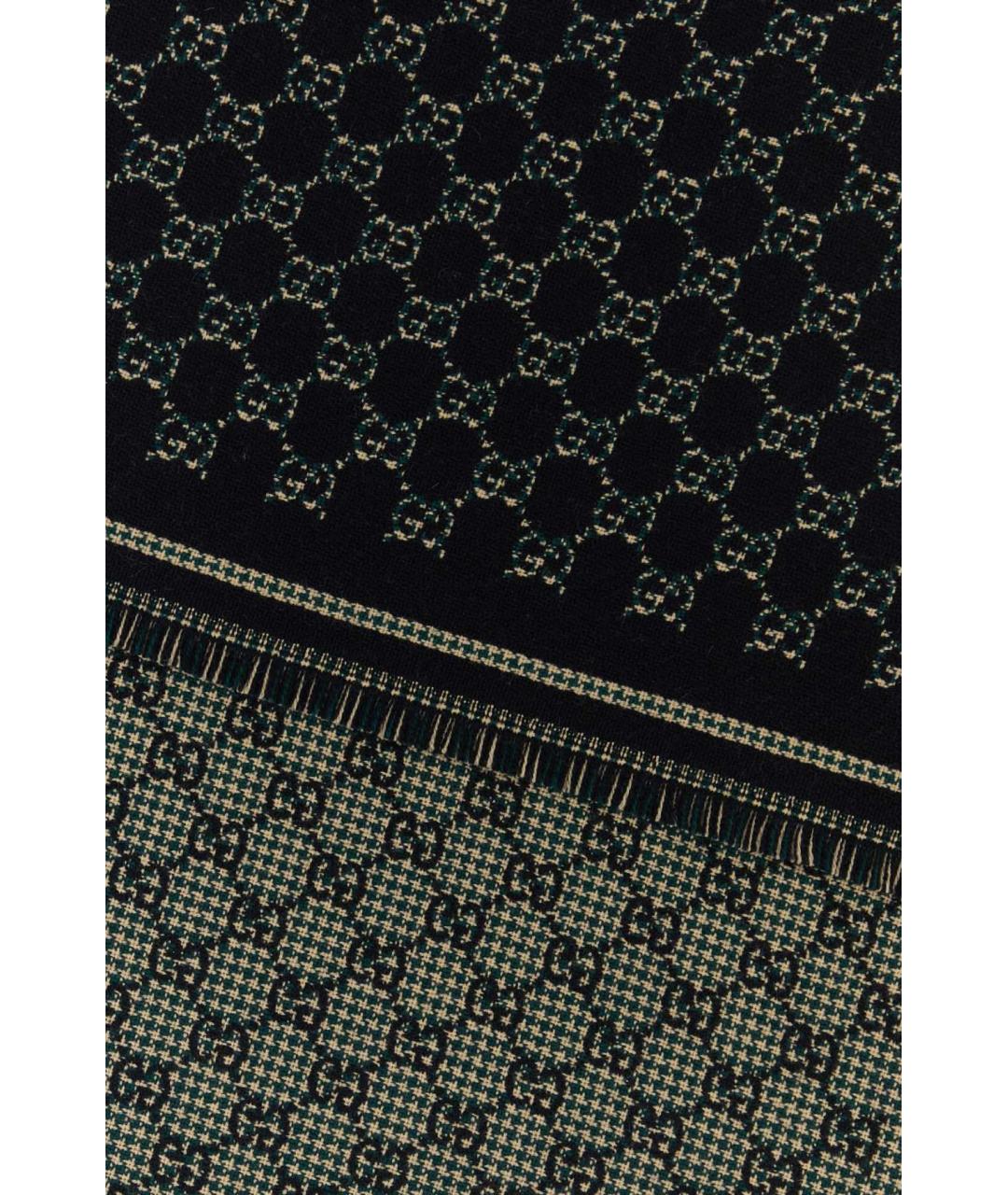 GUCCI Черный шарф, фото 2