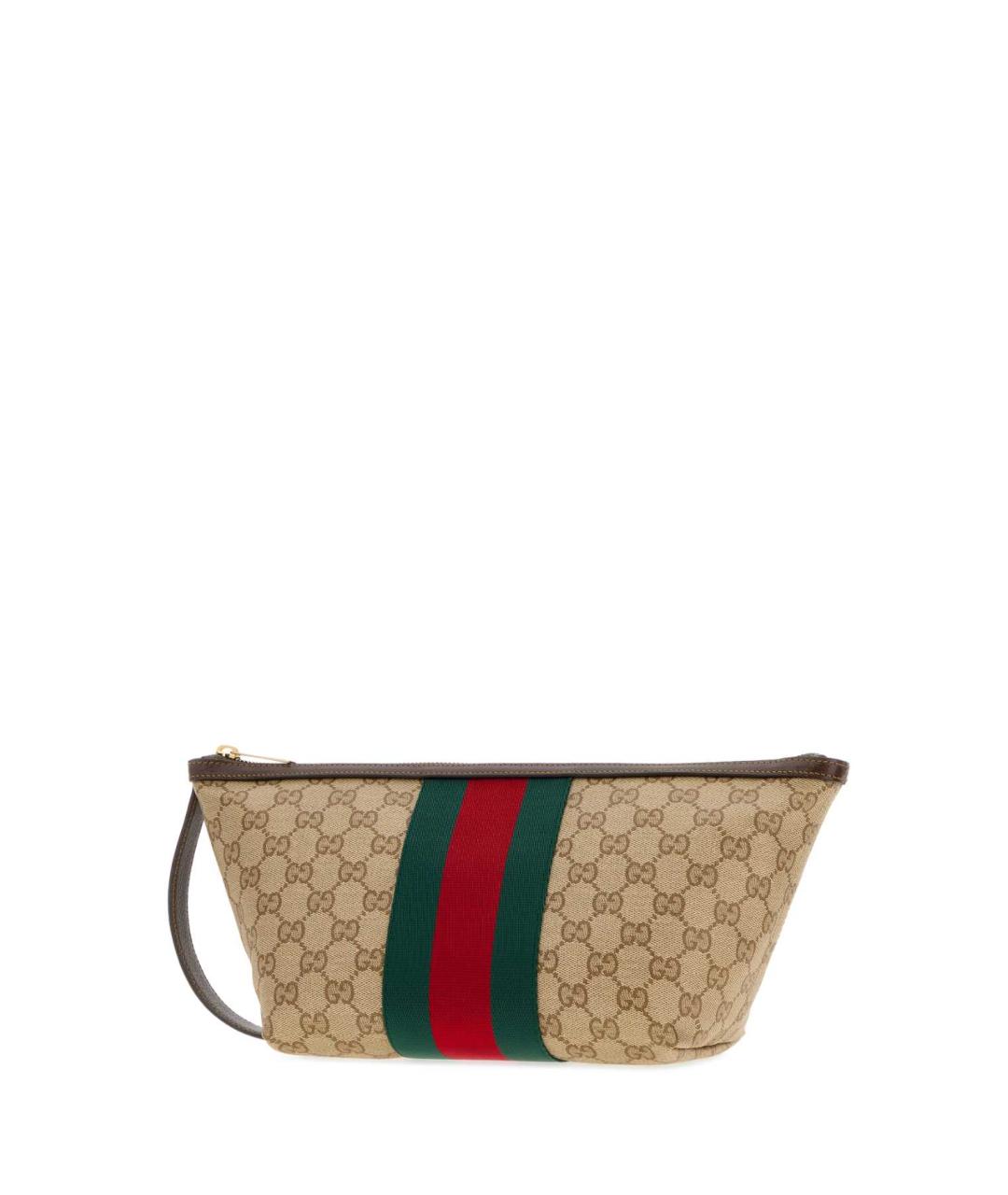 GUCCI Бежевая барсетка из канвы, фото 2