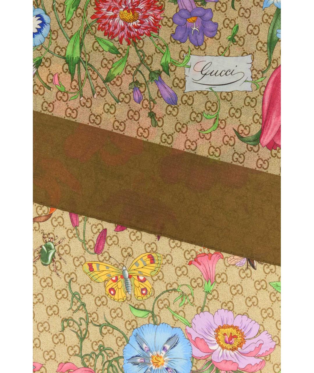 GUCCI Мульти шерстяной шарф, фото 2