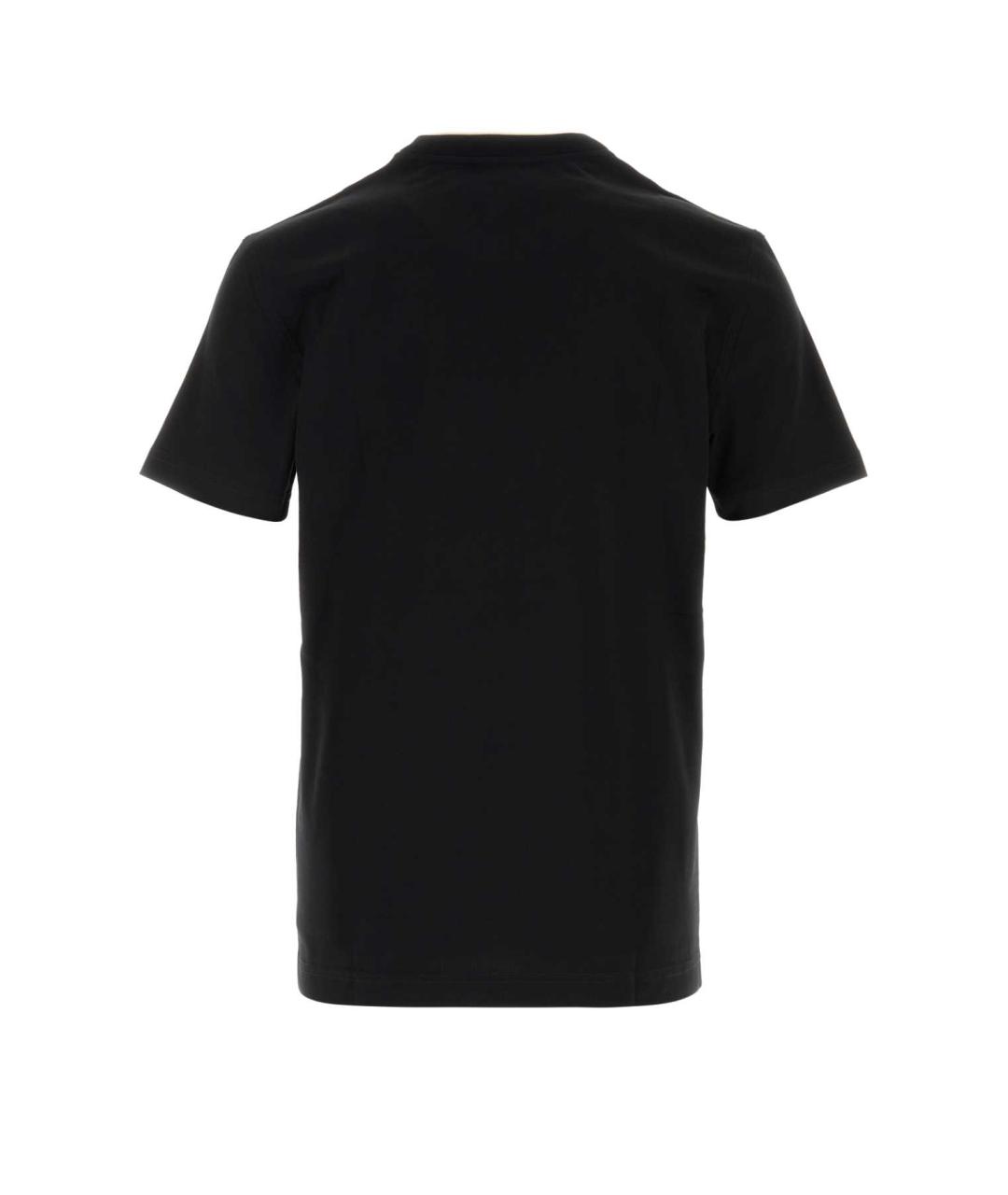 DOLCE&GABBANA Черная хлопковая футболка, фото 2