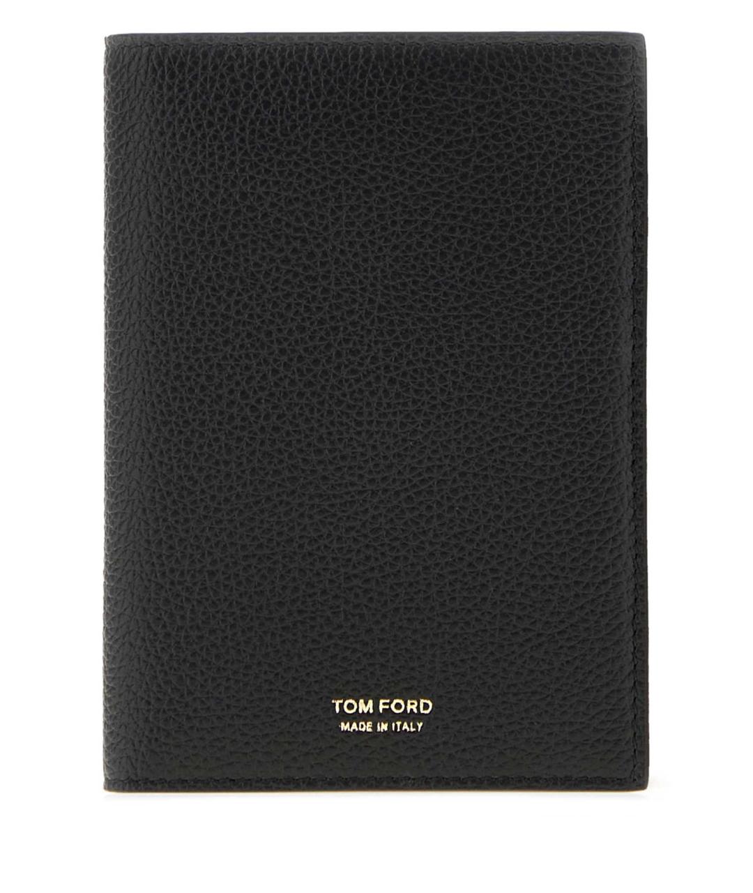 TOM FORD Черный кожаный кошелек, фото 1