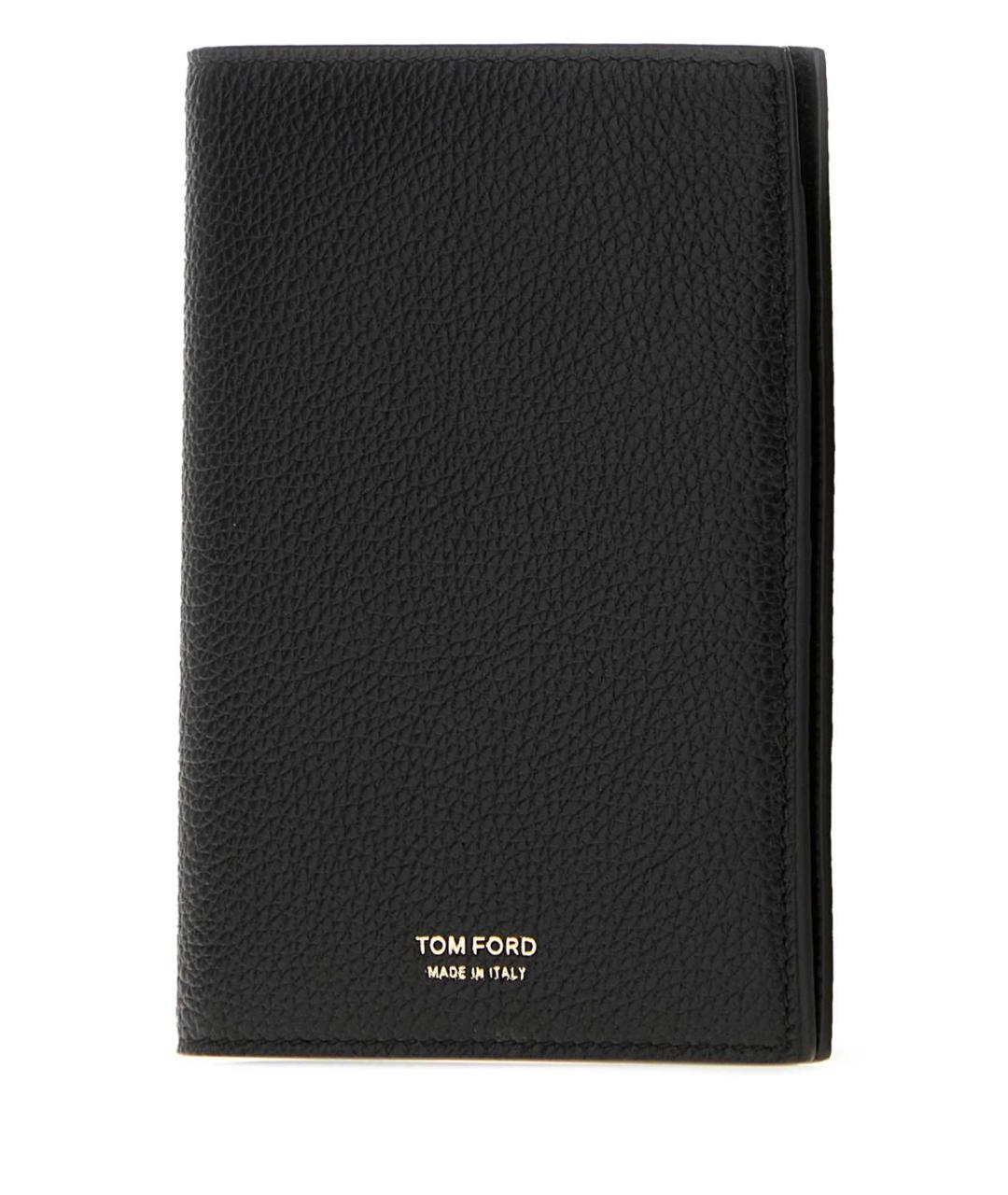 TOM FORD Черный кожаный кошелек, фото 2