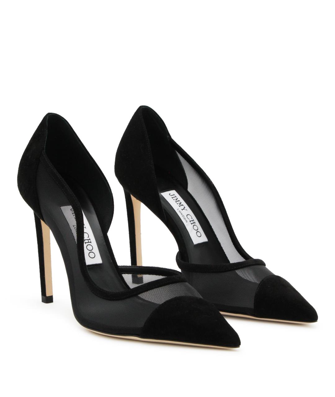 JIMMY CHOO Черные текстильные туфли, фото 2