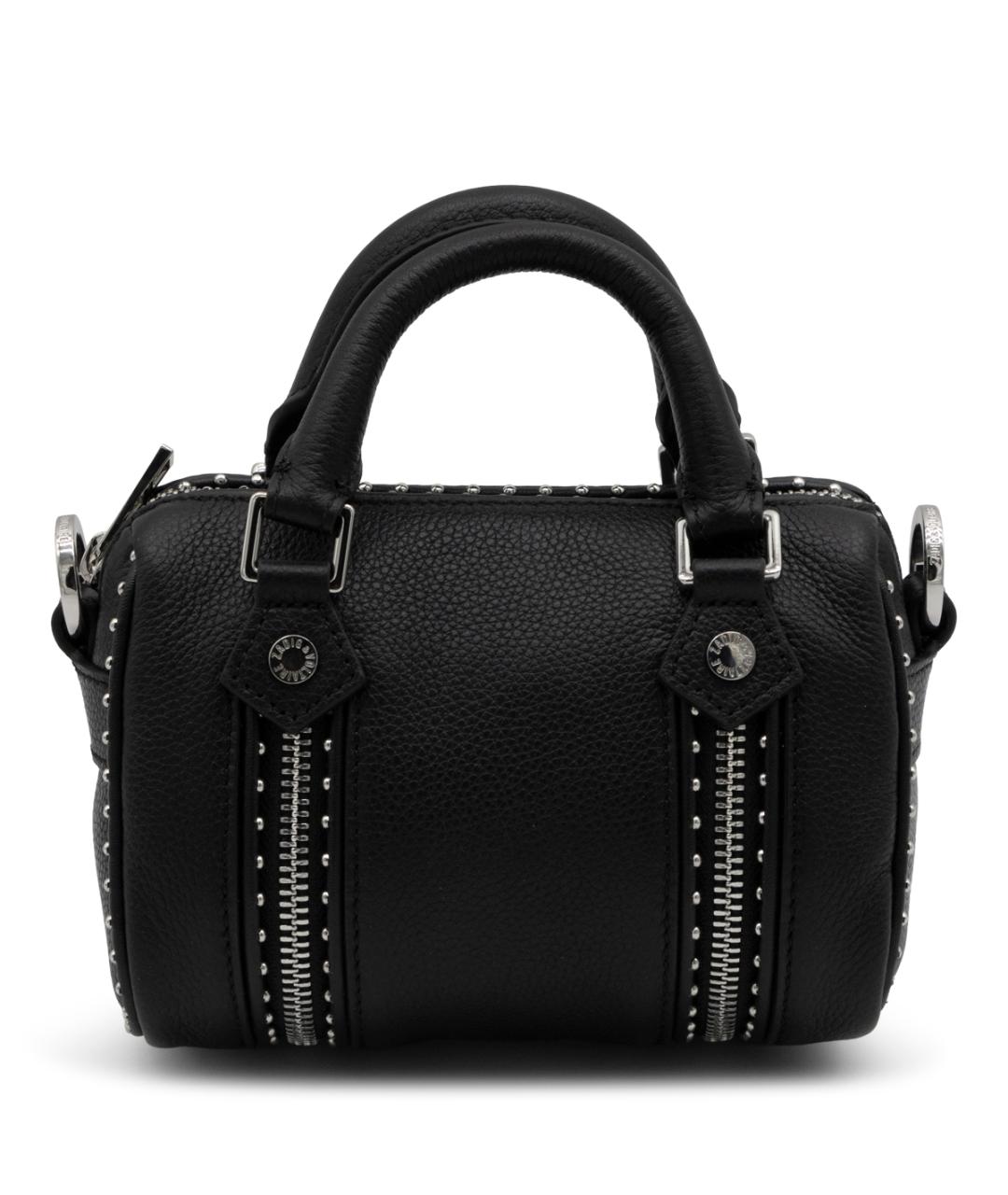 ZADIG & VOLTAIRE Черная кожаная сумка тоут, фото 3