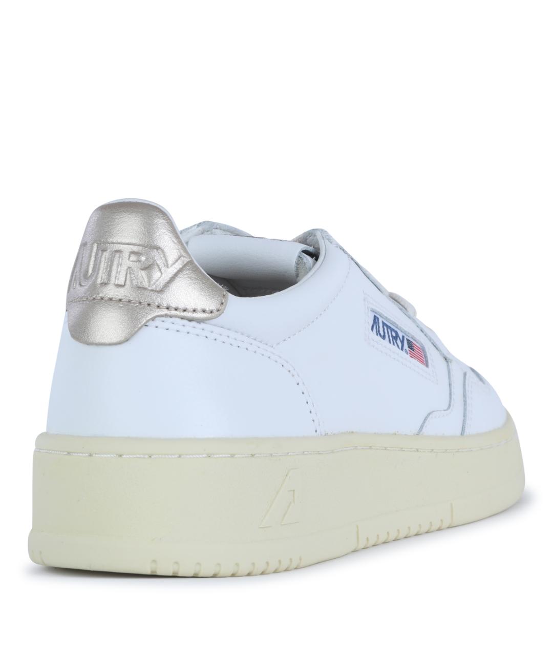AUTRY Белые кожаные кроссовки, фото 3