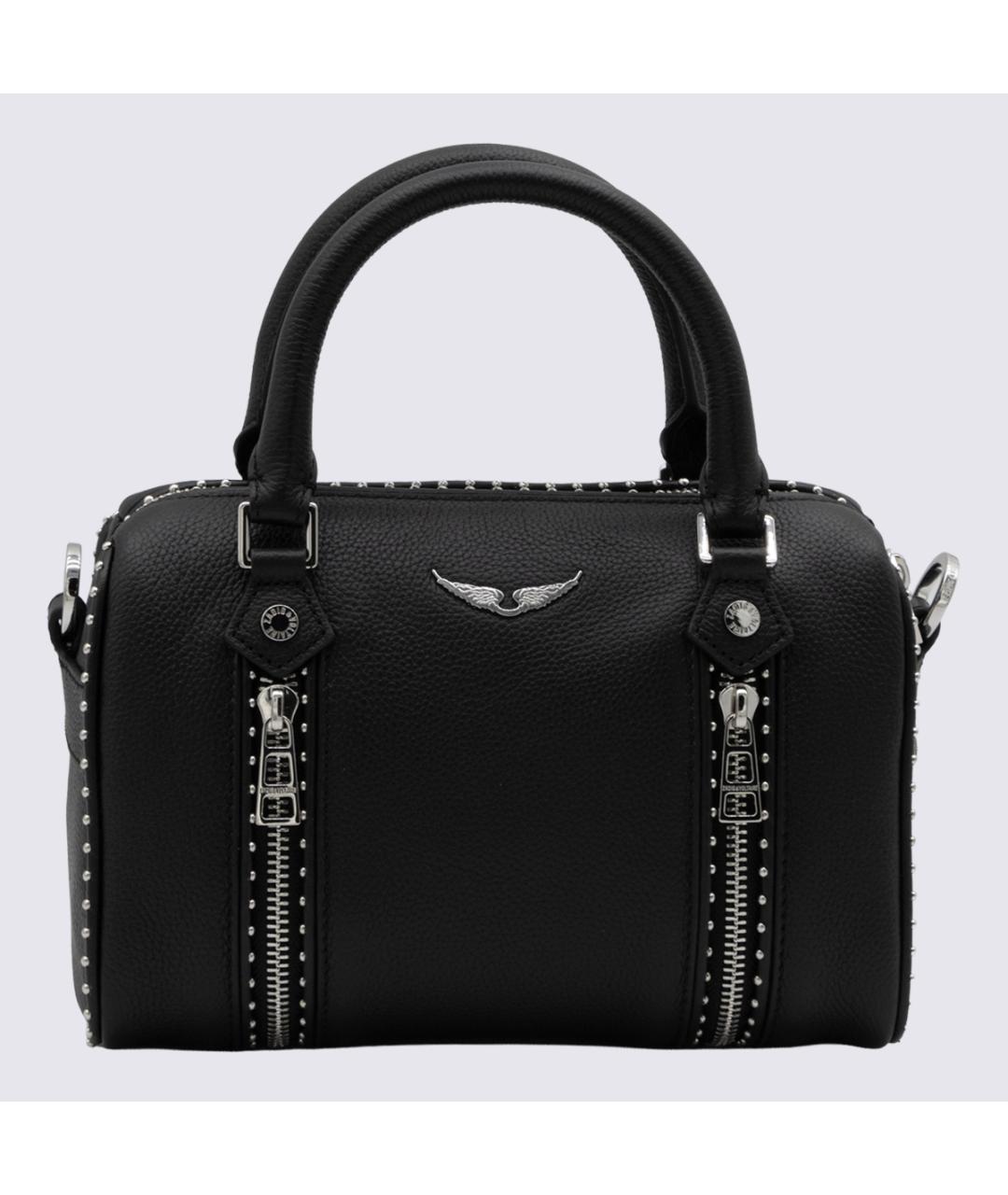 ZADIG & VOLTAIRE Черная кожаная сумка тоут, фото 2