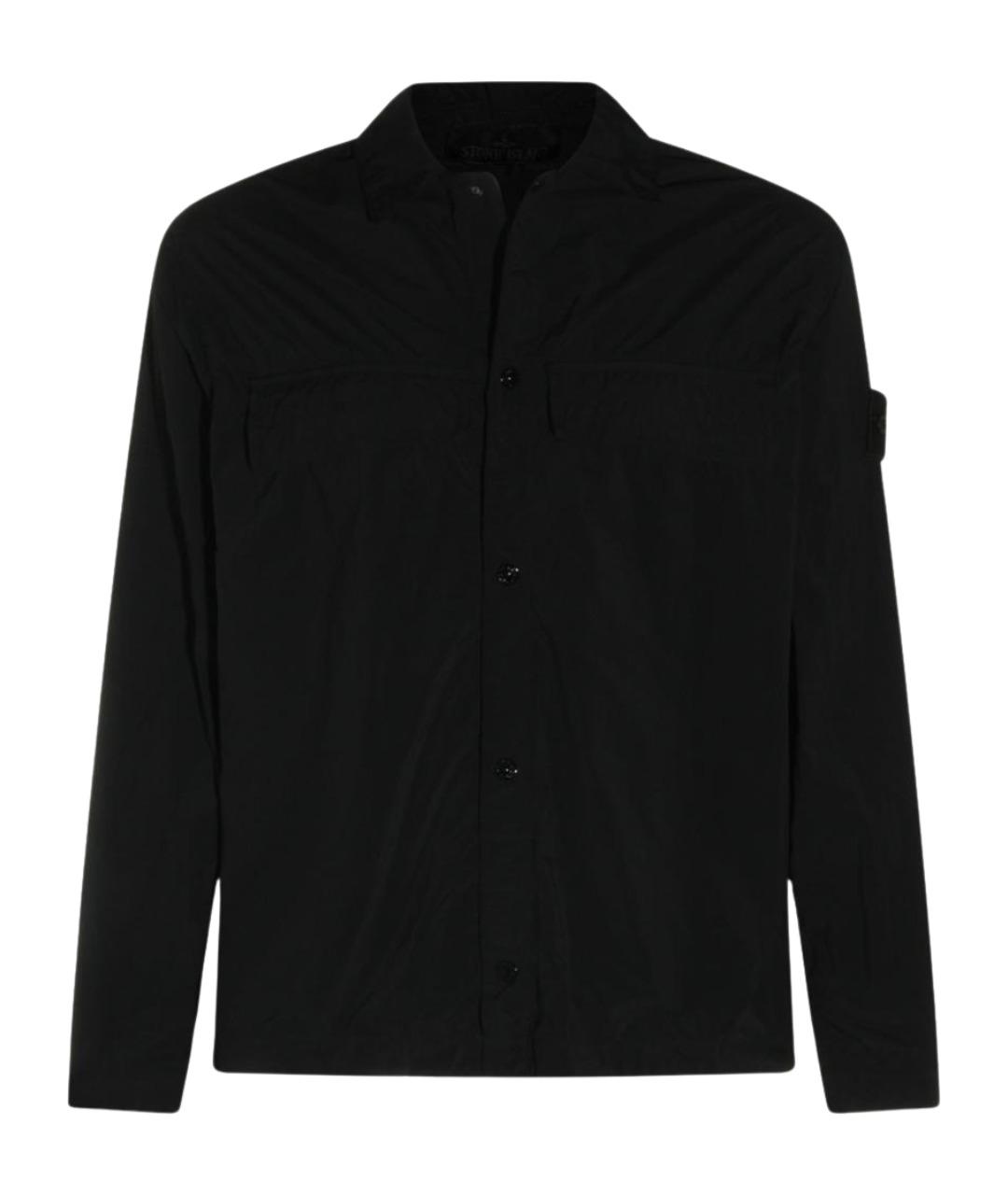 STONE ISLAND Черная полиамидовая куртка, фото 1
