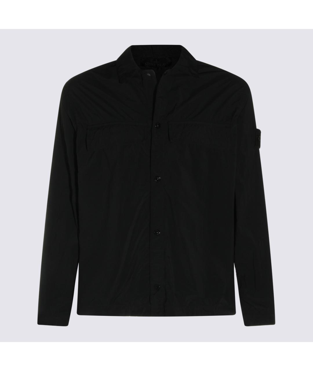 STONE ISLAND Черная полиамидовая куртка, фото 5