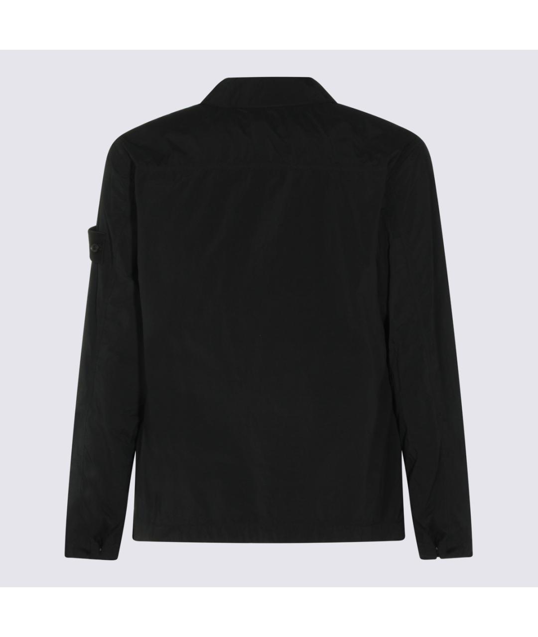 STONE ISLAND Черная полиамидовая куртка, фото 2