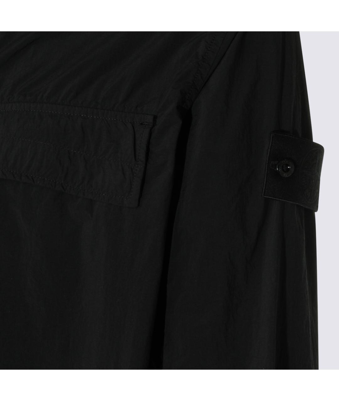 STONE ISLAND Черная полиамидовая куртка, фото 3