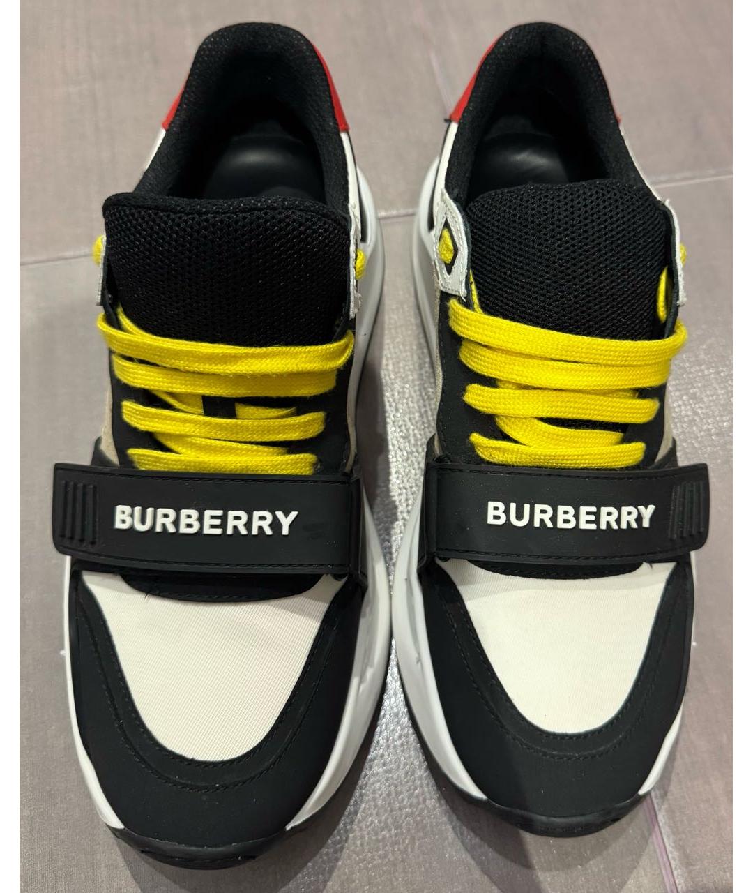 BURBERRY Мульти текстильные кроссовки, фото 6