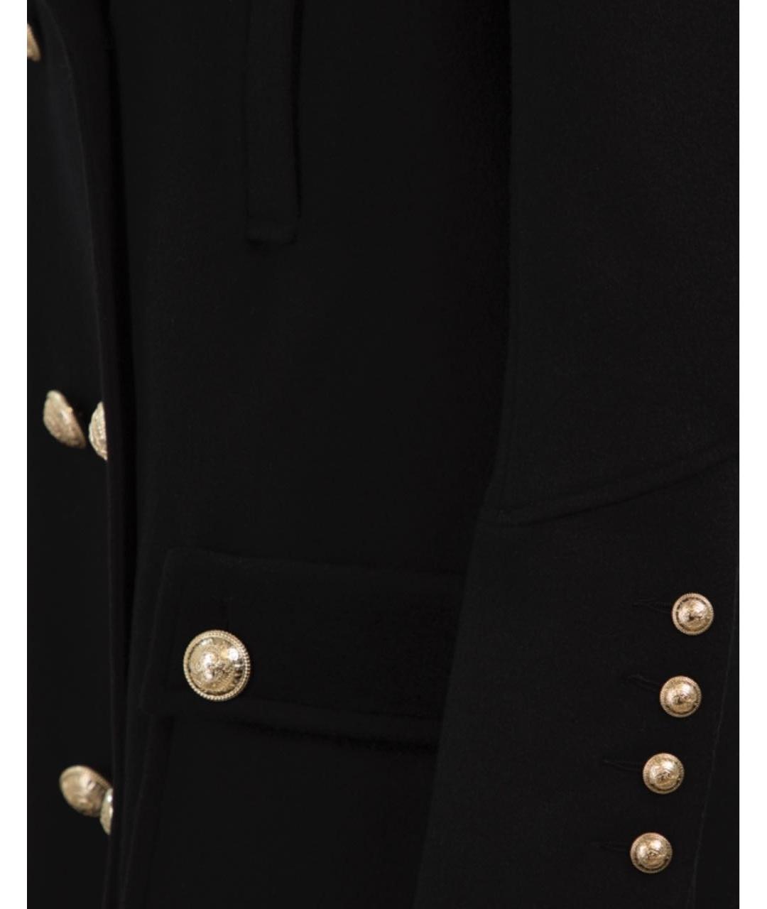 BALMAIN Черное пальто, фото 4