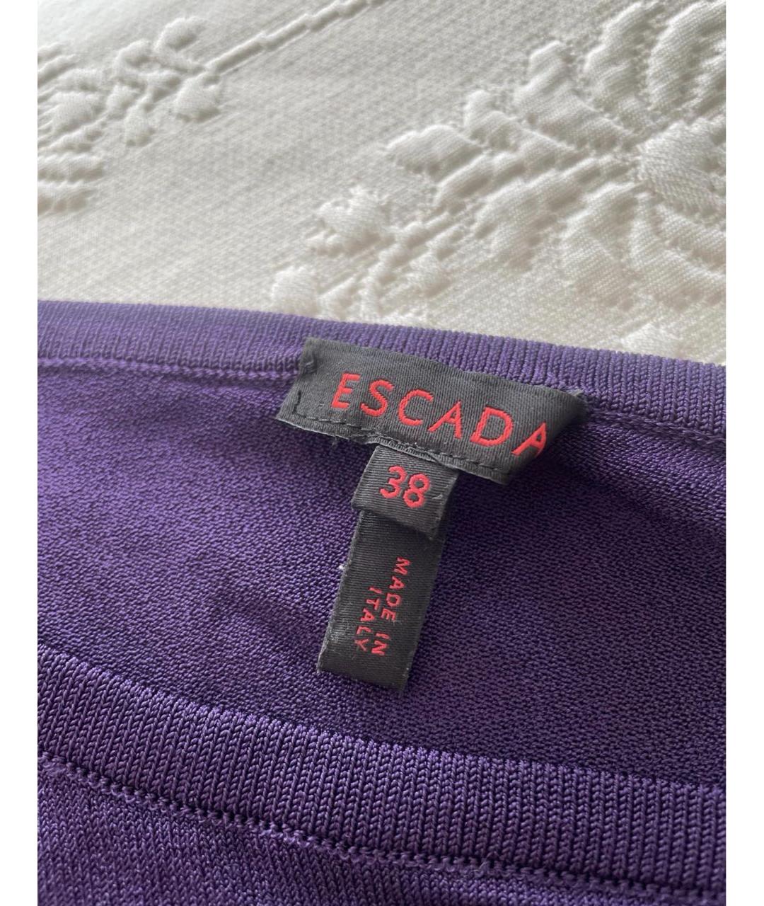 ESCADA Фиолетовая вискозная майка, фото 4