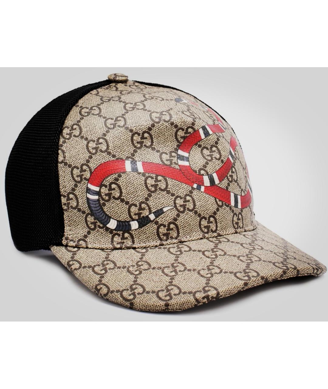 GUCCI Бежевая хлопковая кепка/бейсболка, фото 9