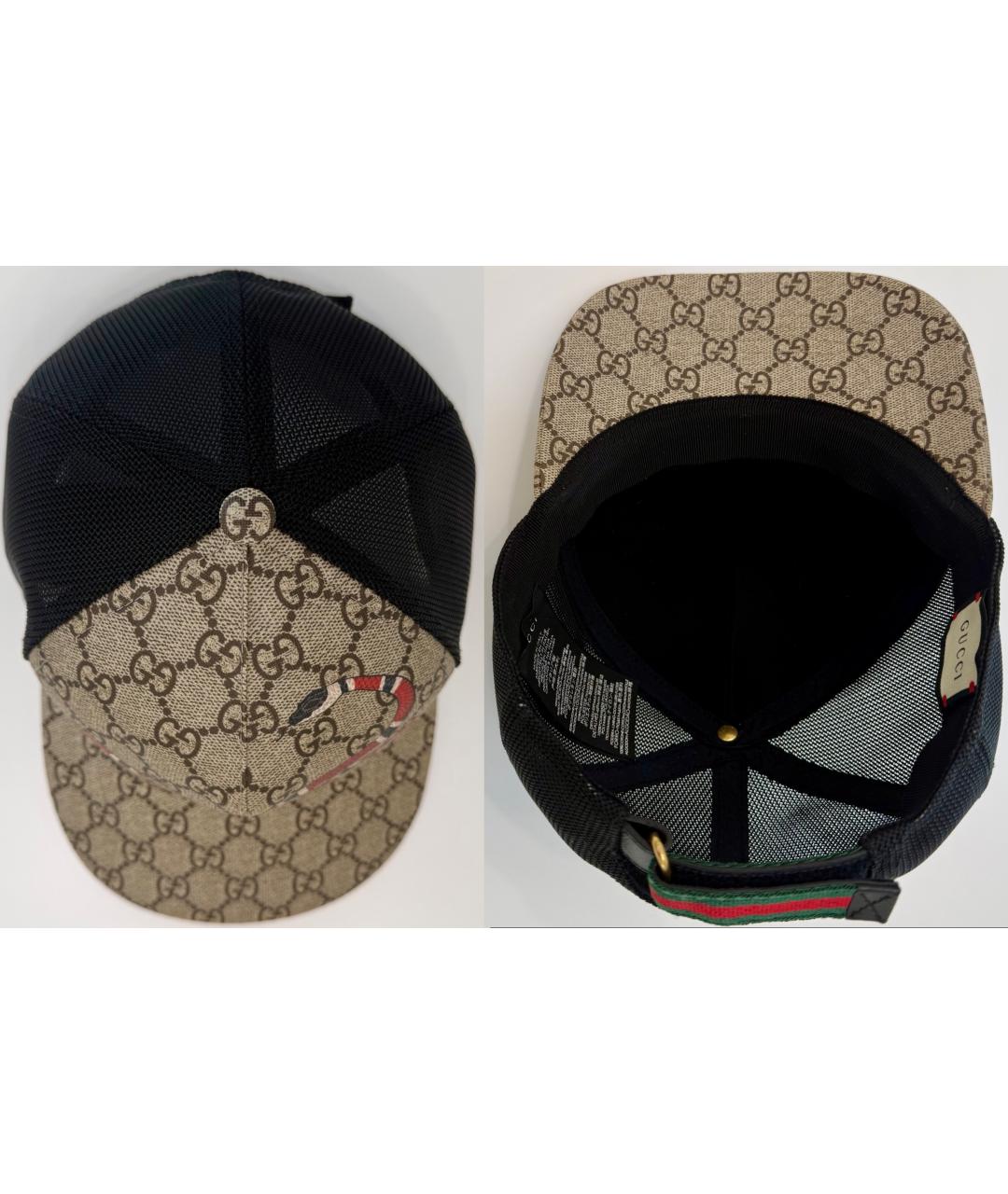 GUCCI Бежевая хлопковая кепка/бейсболка, фото 7