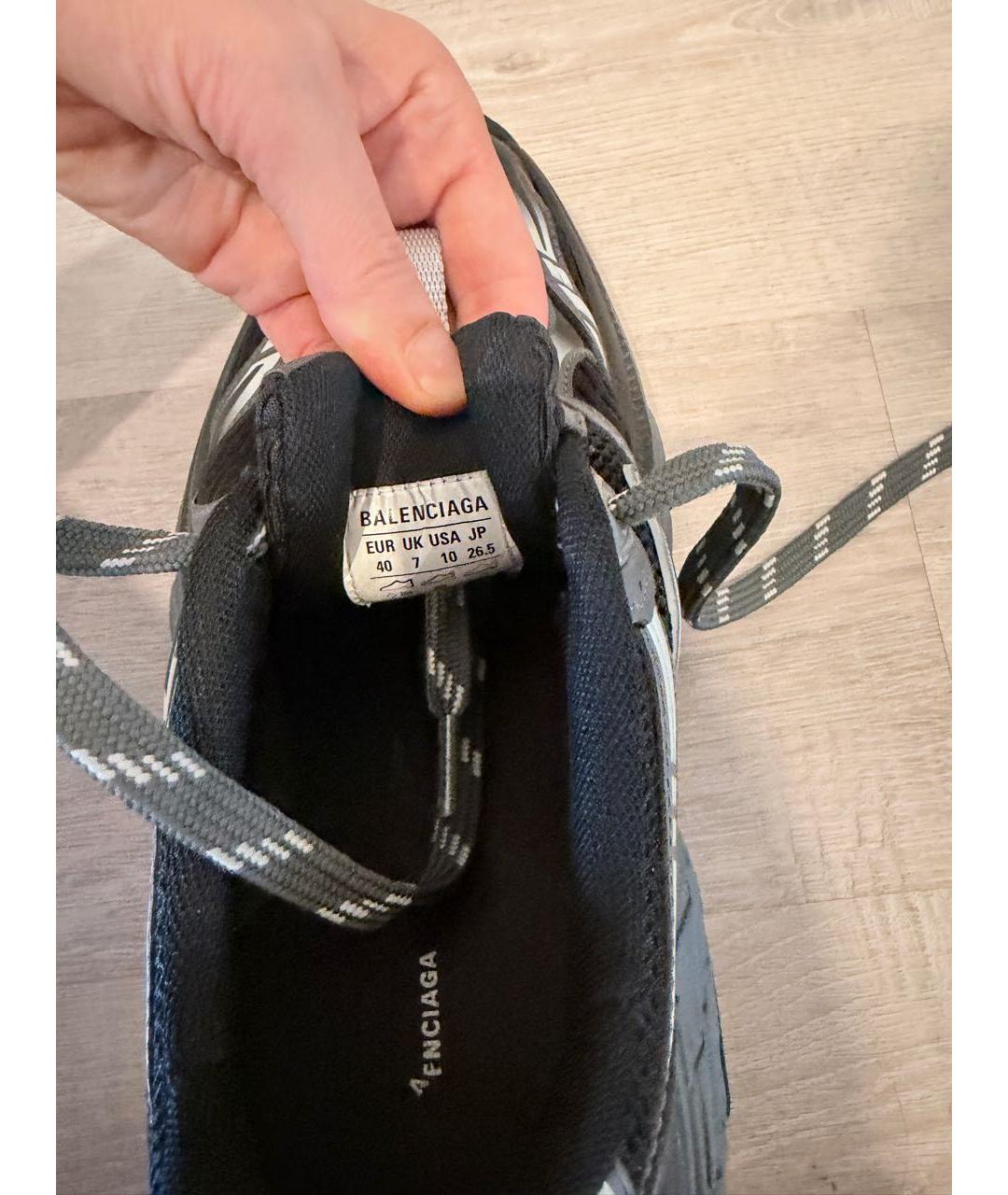 BALENCIAGA Черные синтетические кроссовки, фото 3