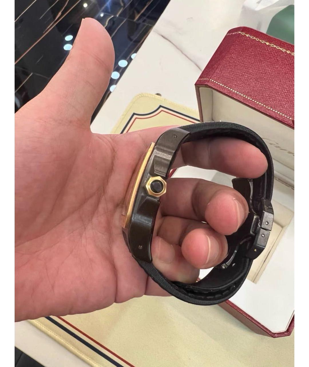 CARTIER Черные часы, фото 4