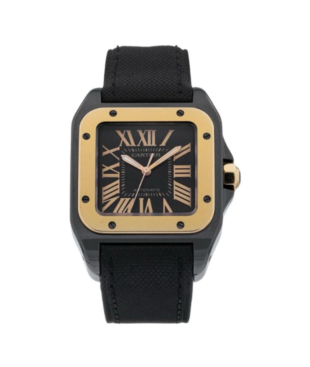 CARTIER Черные часы, фото 1