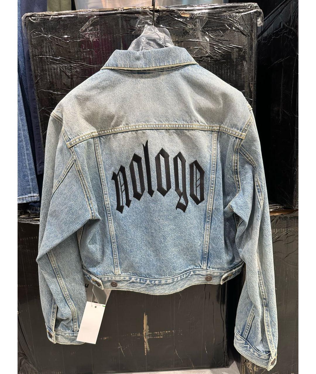 BALENCIAGA Голубая деним куртка, фото 2