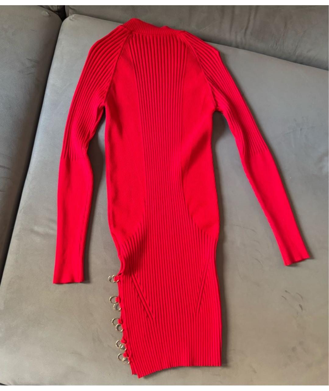 JACQUEMUS Красное полиамидовое платье, фото 9