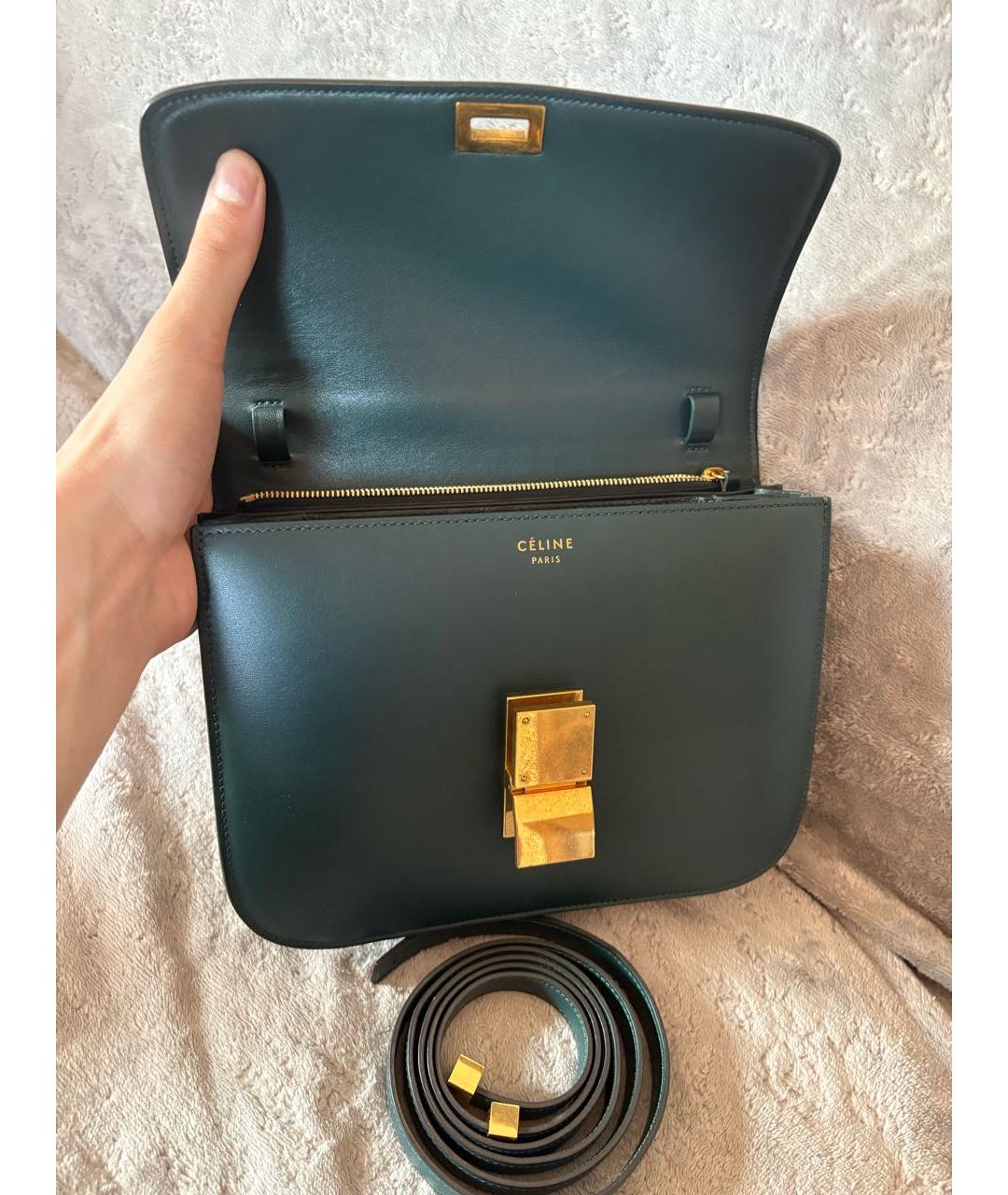 CELINE Кожаная сумка через плечо, фото 4