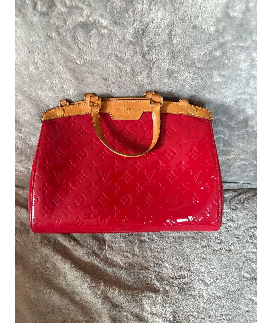 LOUIS VUITTON Красная сумка с короткими ручками, фото 2