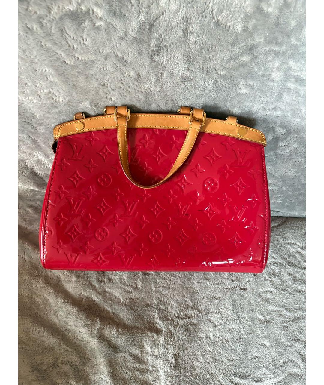 LOUIS VUITTON Красная сумка с короткими ручками, фото 3