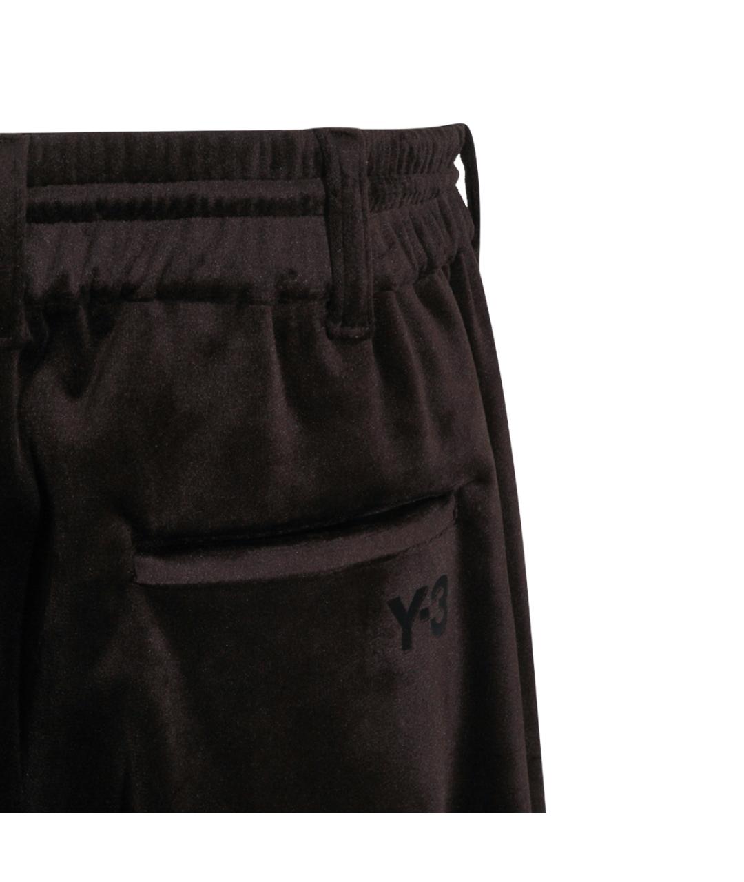 Y-3 Черные полиамидовые повседневные брюки, фото 4