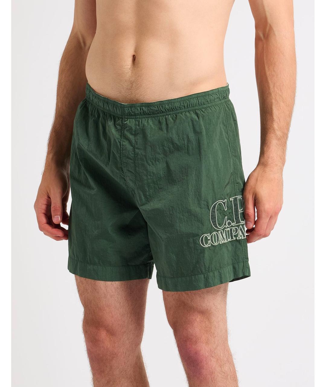 CP COMPANY Зеленые полиамидовые шорты, фото 2