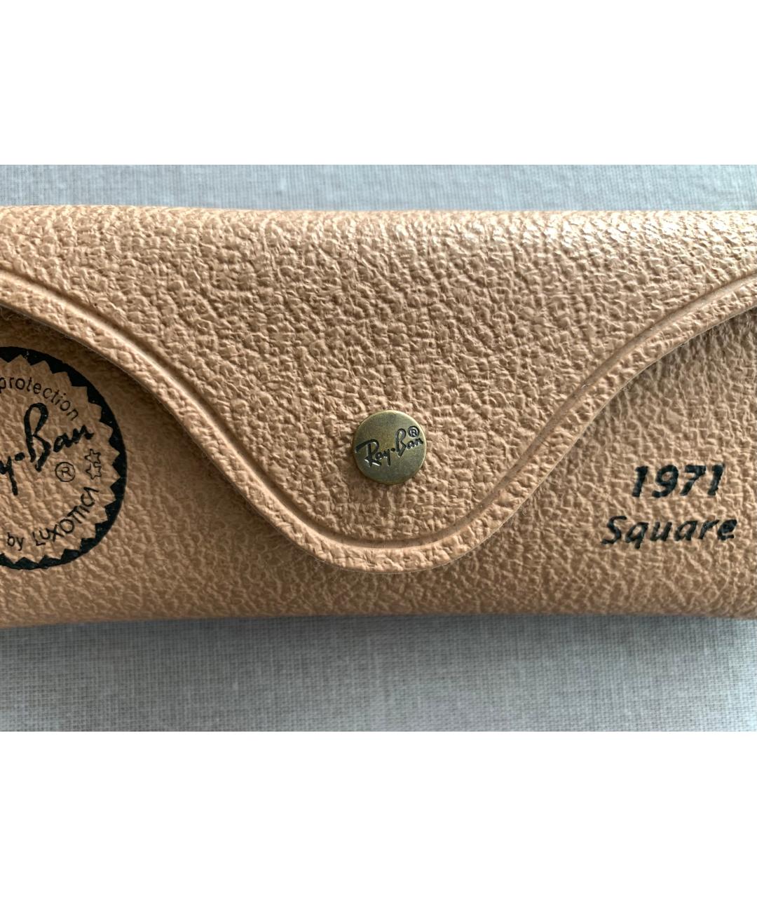 RAY BAN Коричневые металлические солнцезащитные очки, фото 3