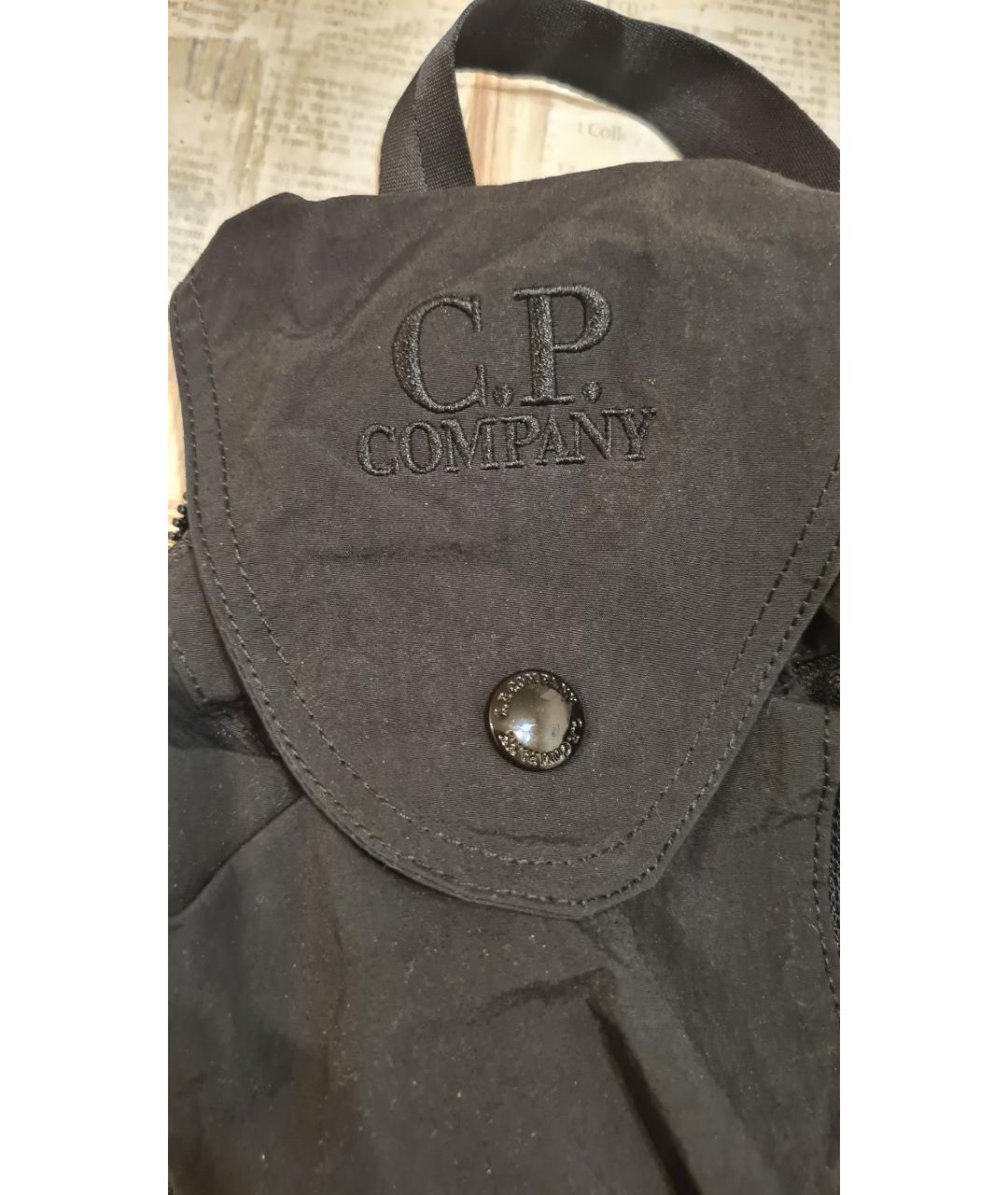CP COMPANY Черная тканевая сумка на плечо, фото 8