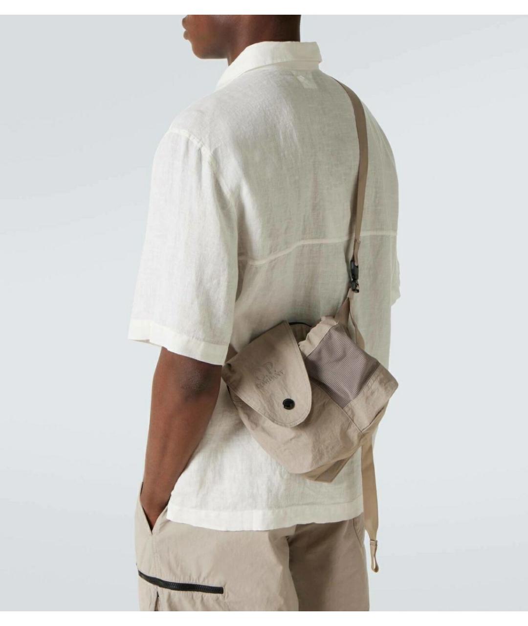 CP COMPANY Черная тканевая сумка на плечо, фото 3