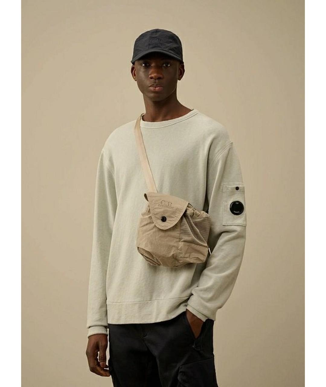CP COMPANY Черная тканевая сумка на плечо, фото 1